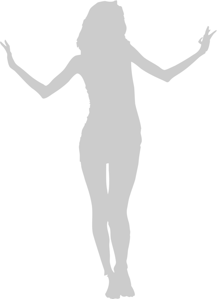 Dancing girl vector