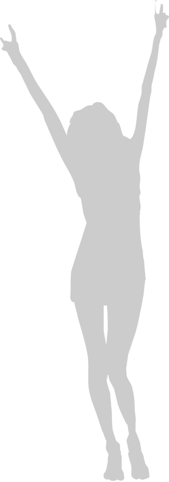 Dancing girl vector