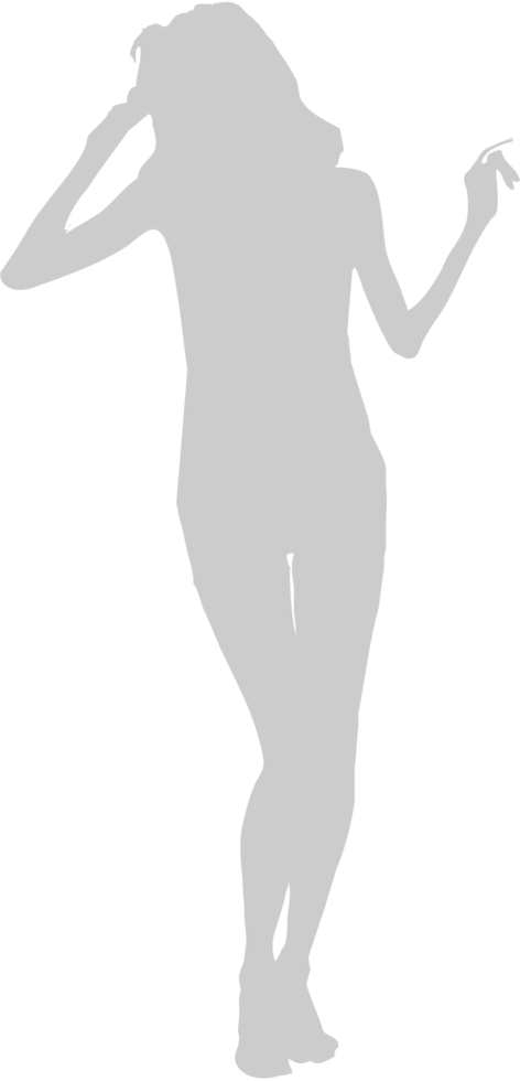 Dancing girl vector