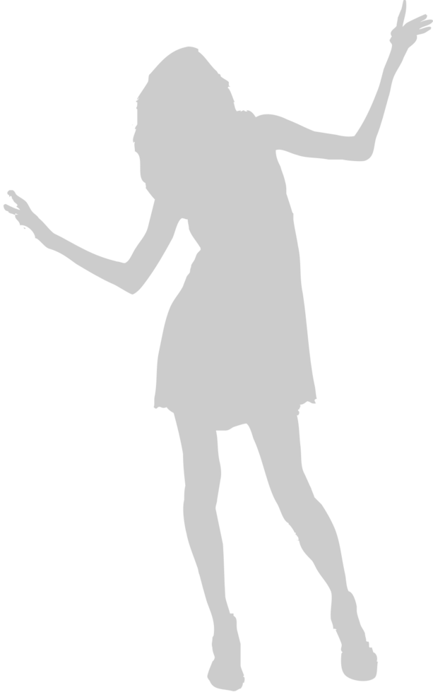 Dancing girl vector
