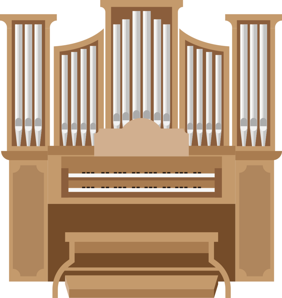 Pipe organ vector