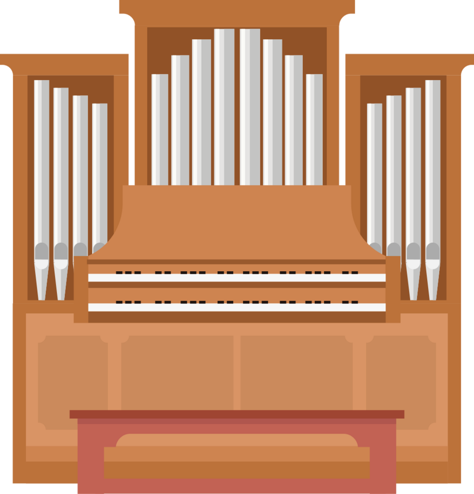 Pipe organ vector