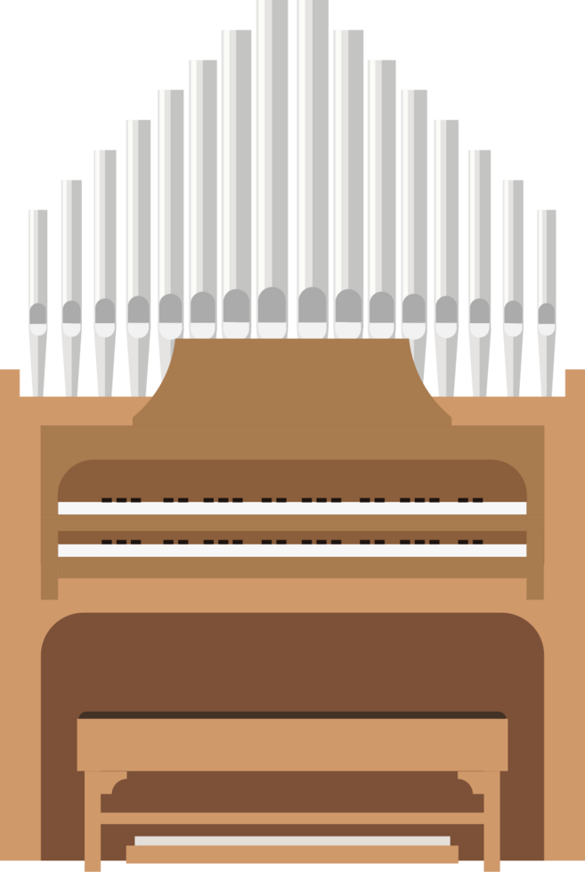 Pipe organ vector