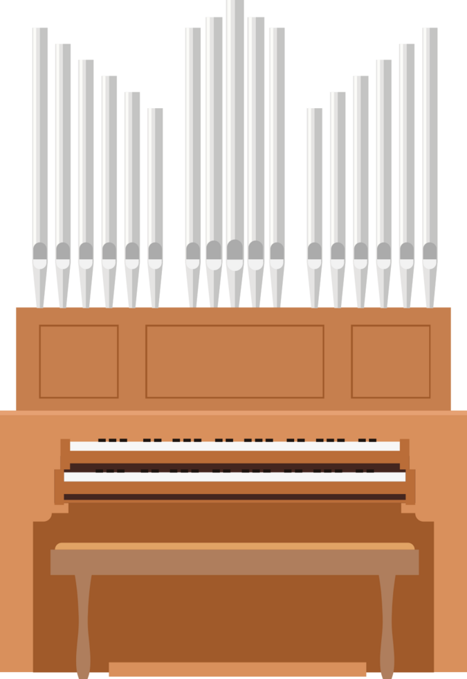 Pipe organ vector