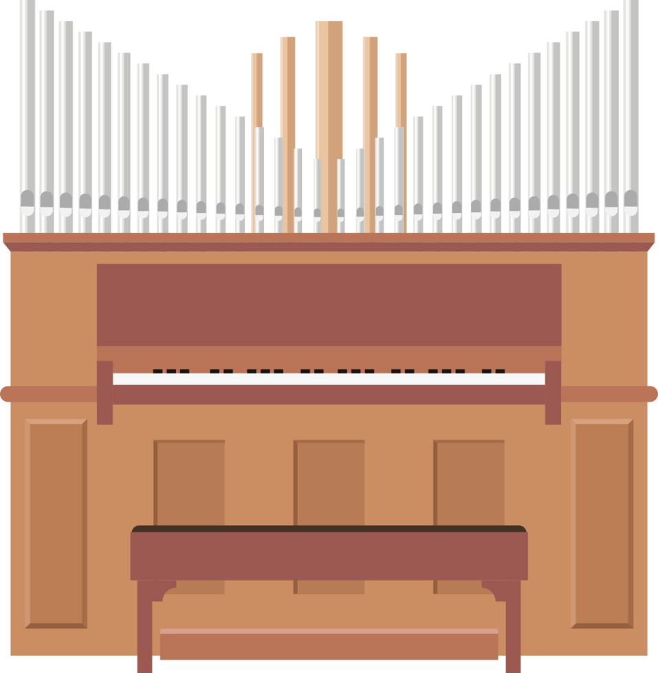 Pipe organ vector