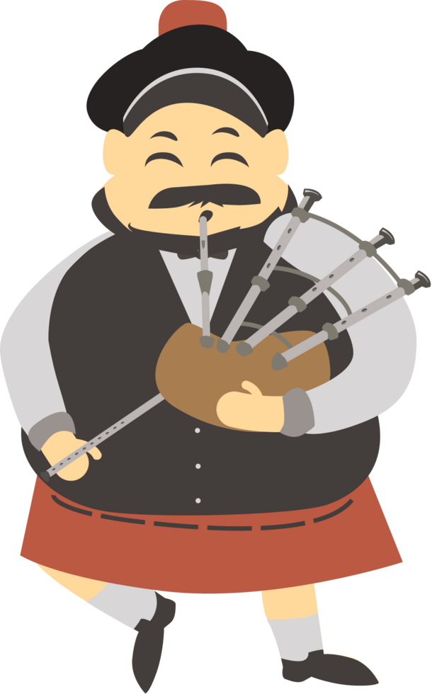 Bagpipes musician vector
