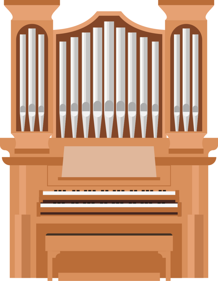 Pipe organ vector