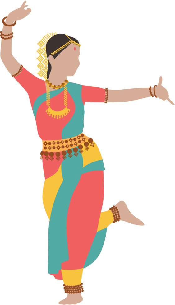 Indian women dancing vector