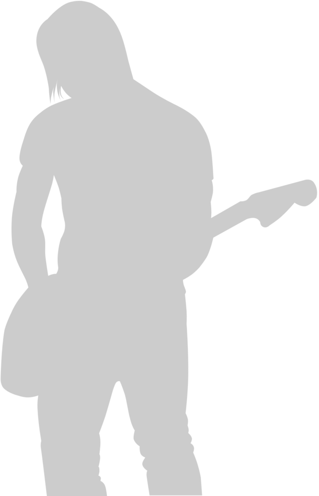 Music player guitarist vector