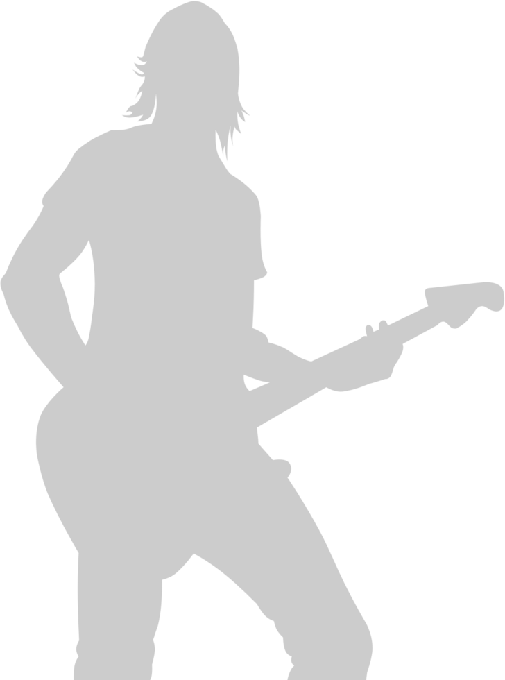 Music player guitar vector