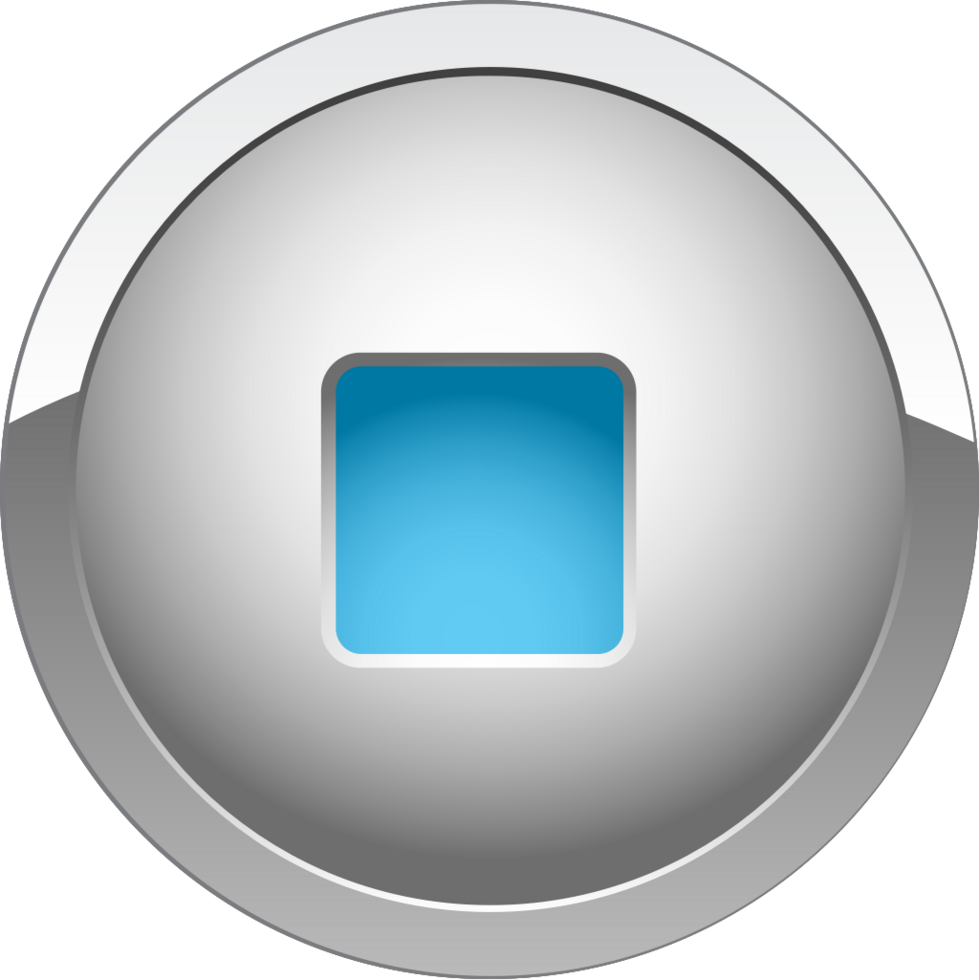 Music button stop vector
