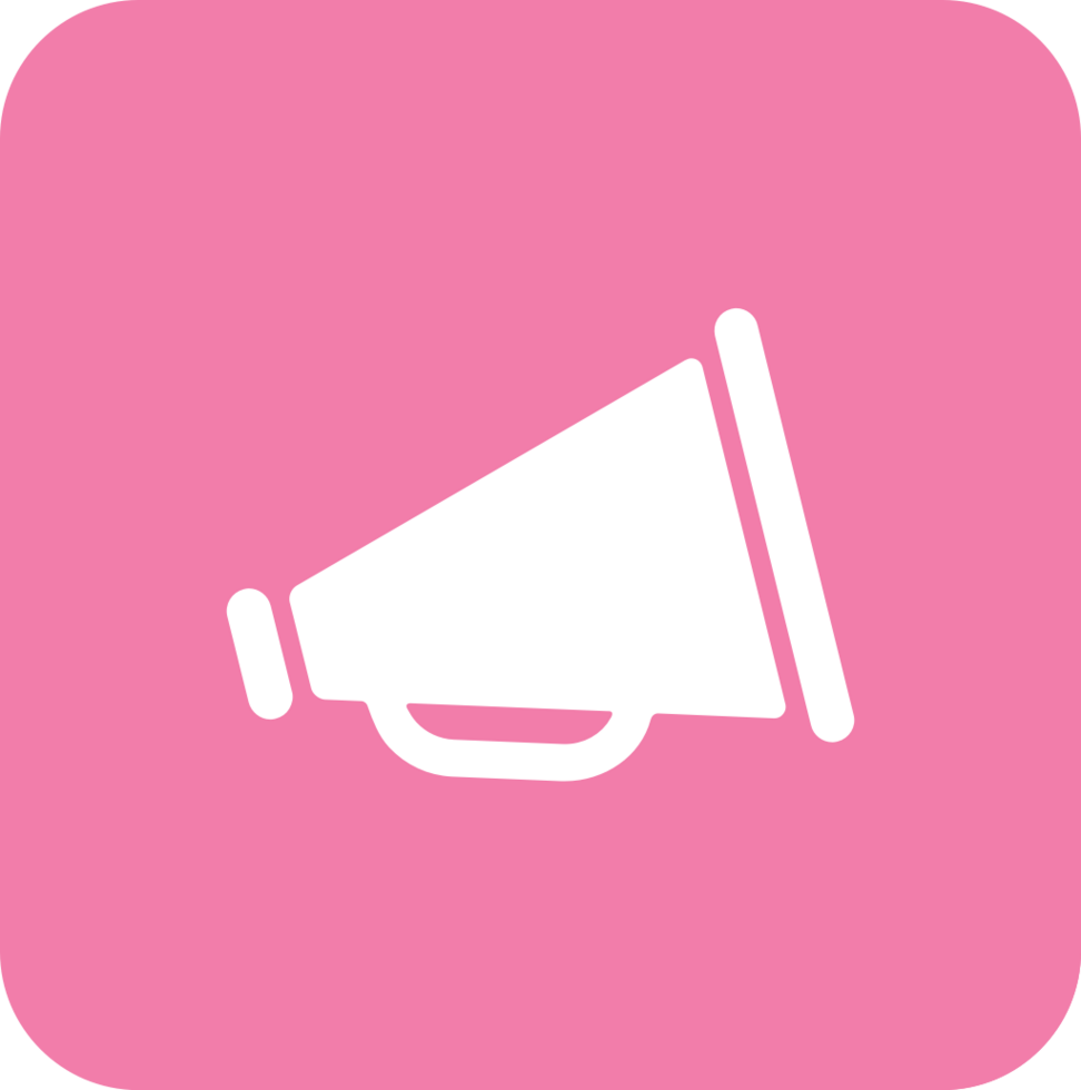 Music megaphone icon vector