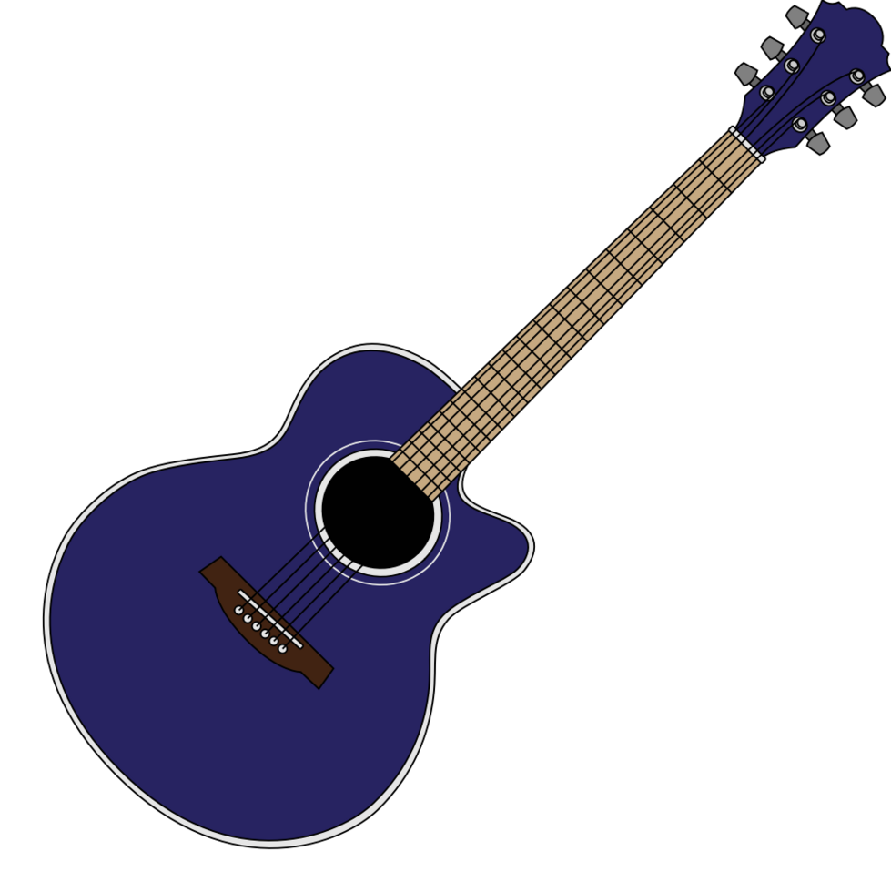 guitarra acustica vector