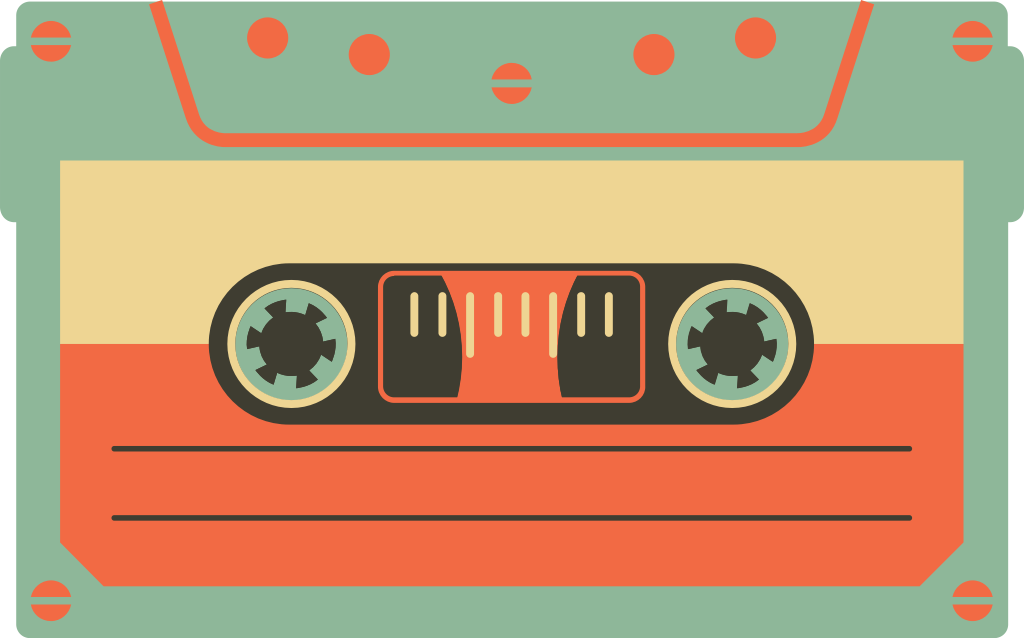 Vintage cassette tape  vector