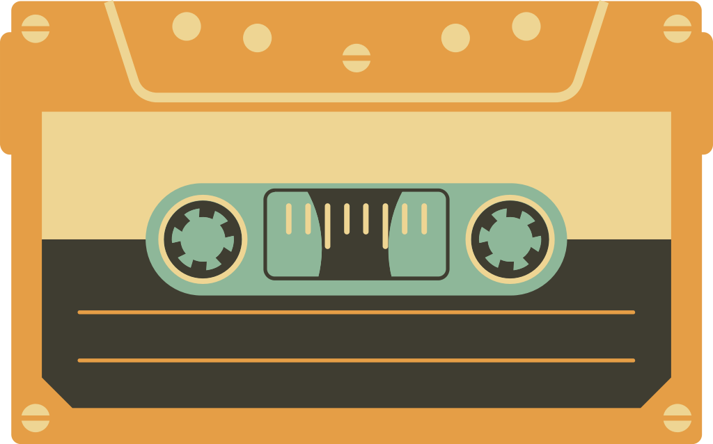 Vintage cassette tape  vector