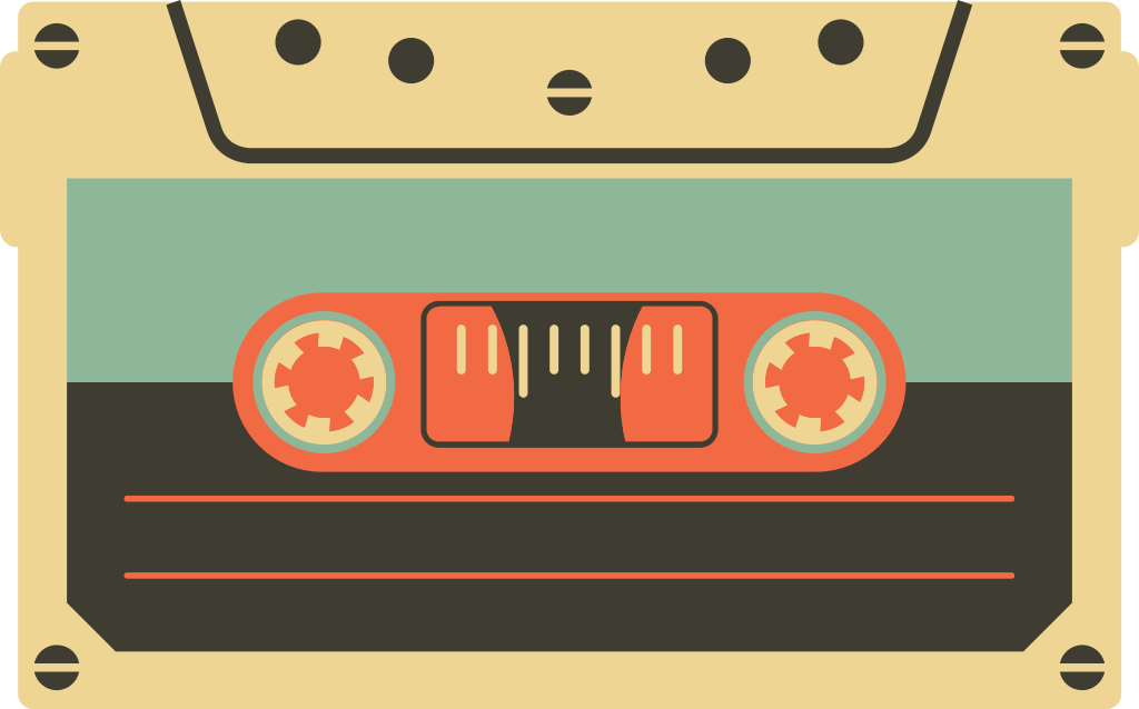 Vintage cassette tape  vector