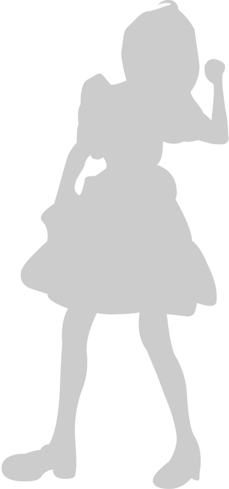 Cute dancing girl vector