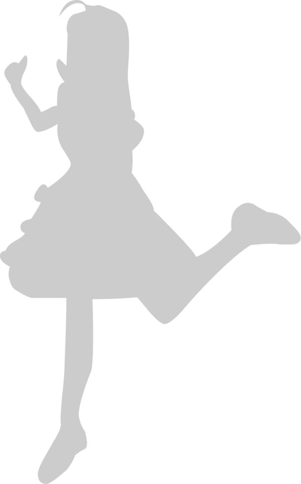 Cute dancing girl vector