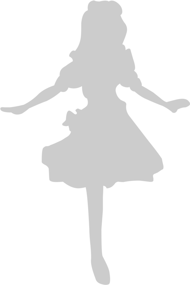 Cute dancing girl vector