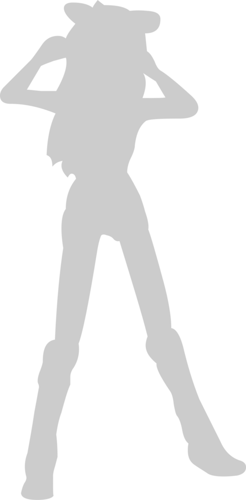 Cute dancing girl vector