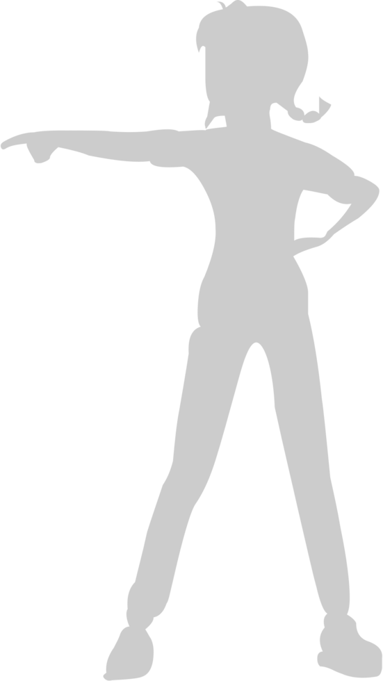 Cute dancing girl vector