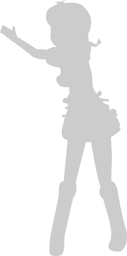 Cute dancing girl vector