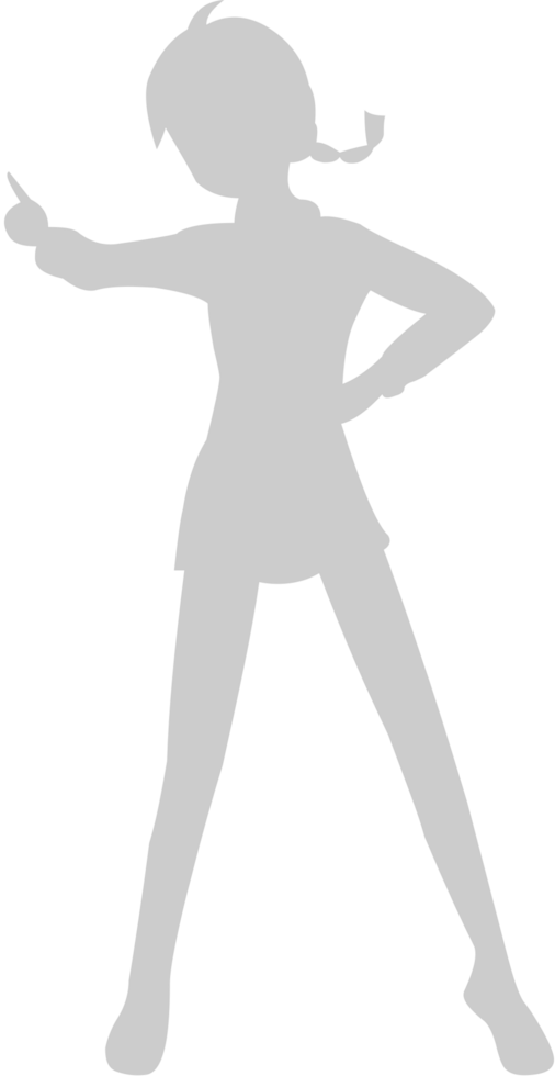Cute dancing girl vector