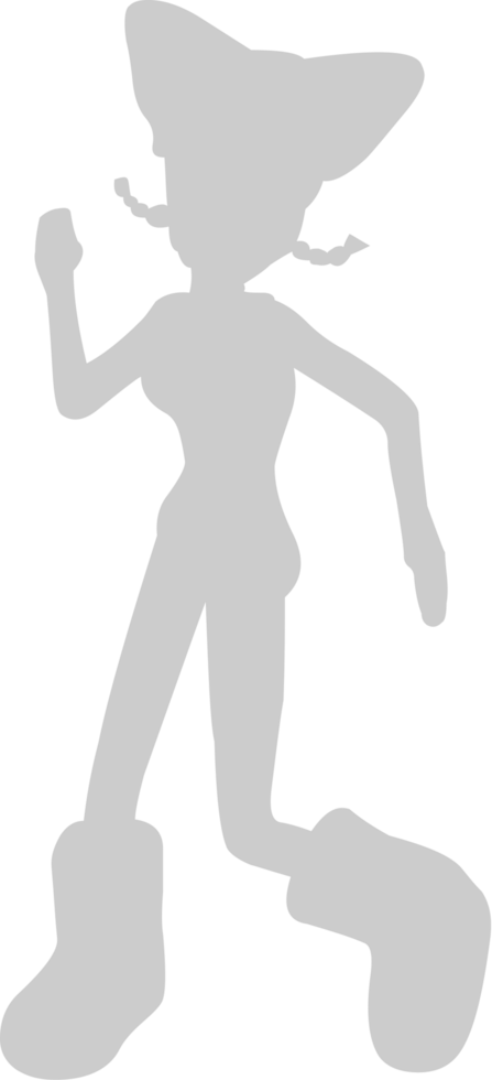 Cute dancing girl vector