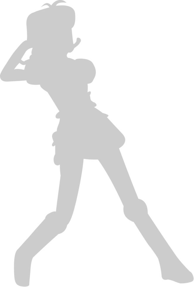 Cute dancing girl vector