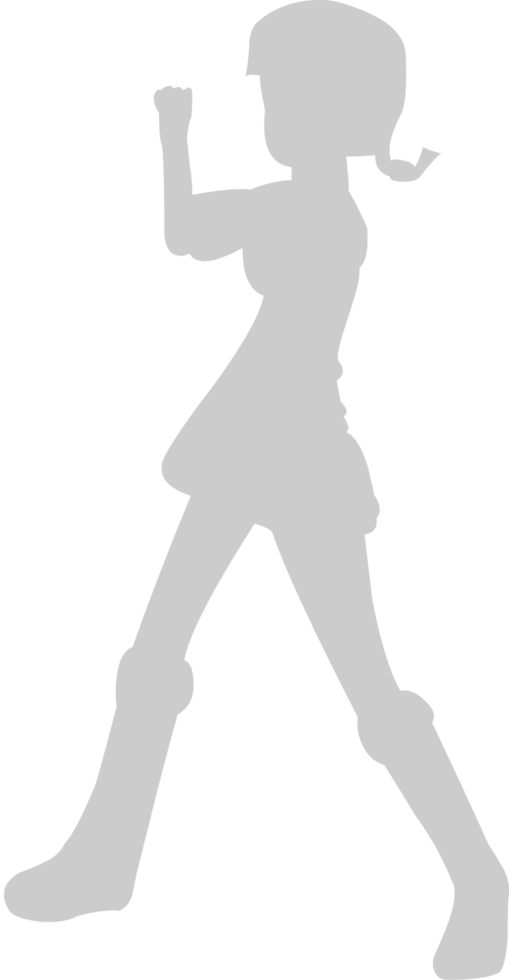 Cute dancing girl vector