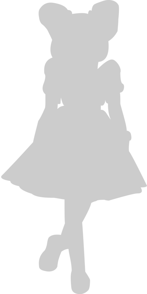 Cute dancing girl vector