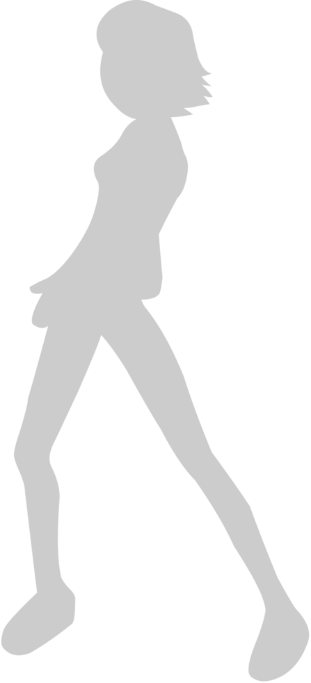 Cute dancing girl vector