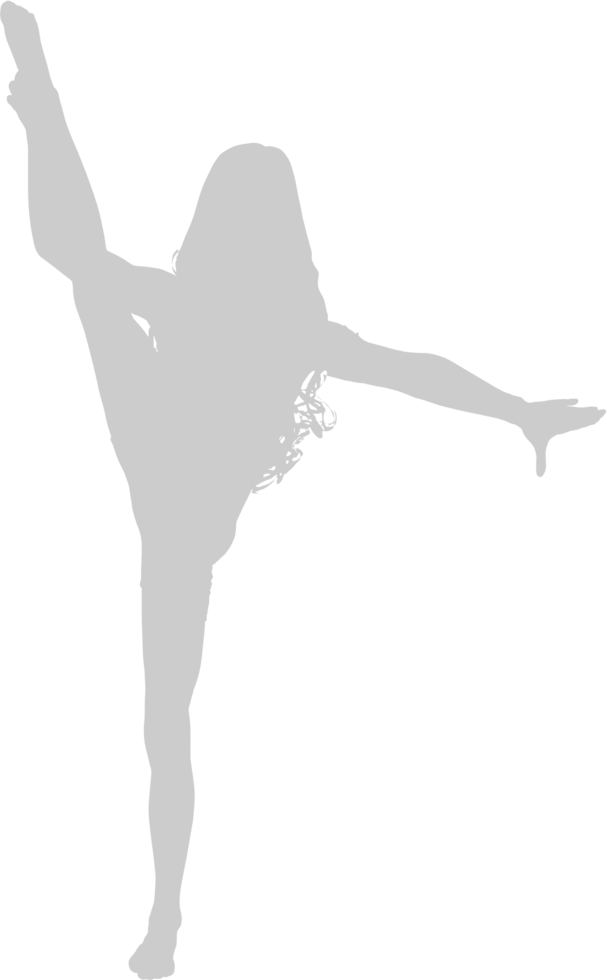 Dancing girl vector