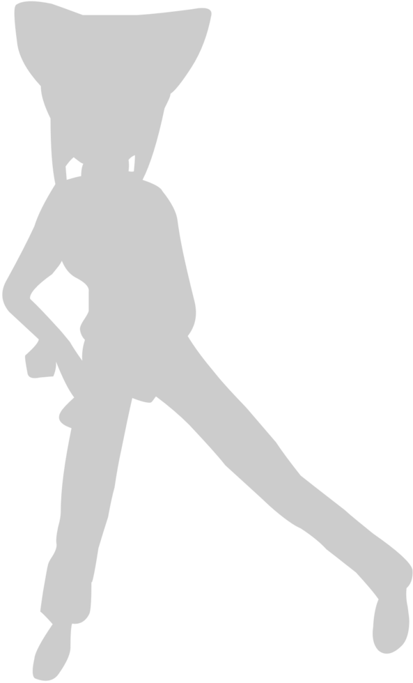 Cute dancing girl vector