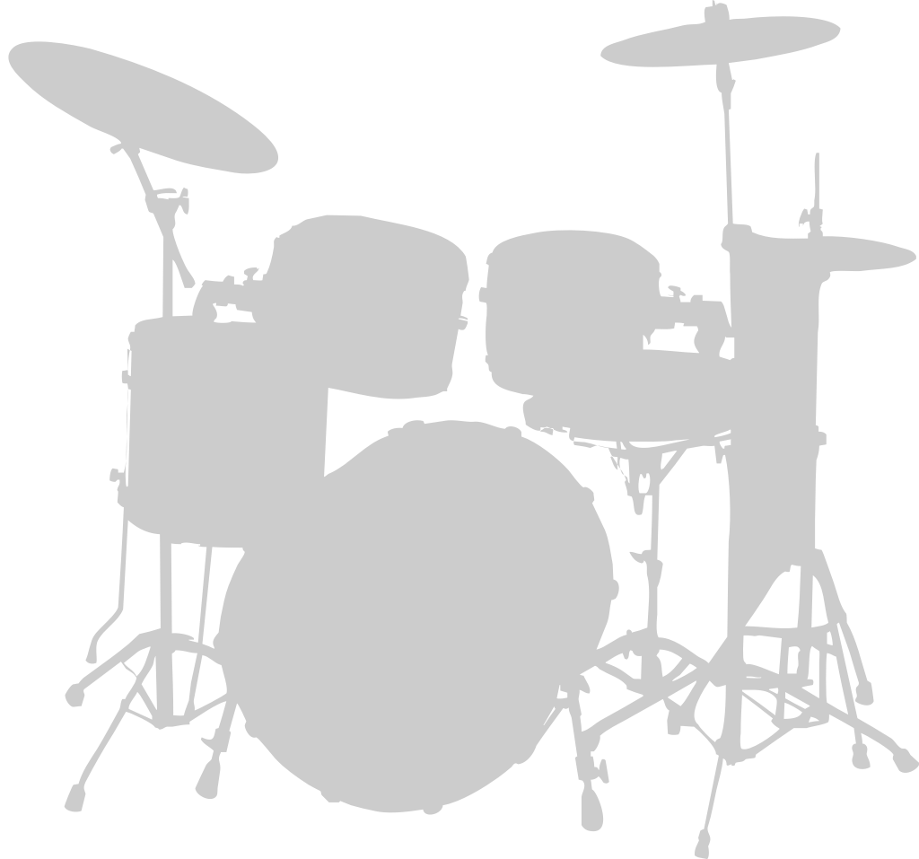 Percussion instrument drum set vector