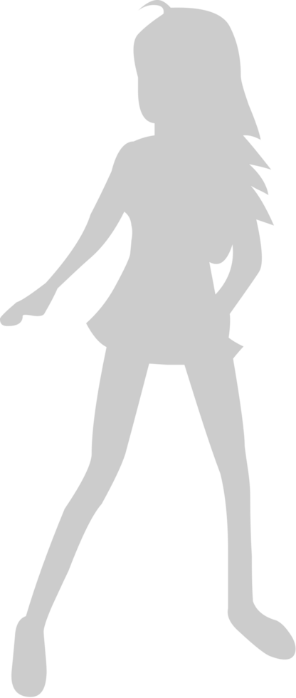 Cute dancing girl vector