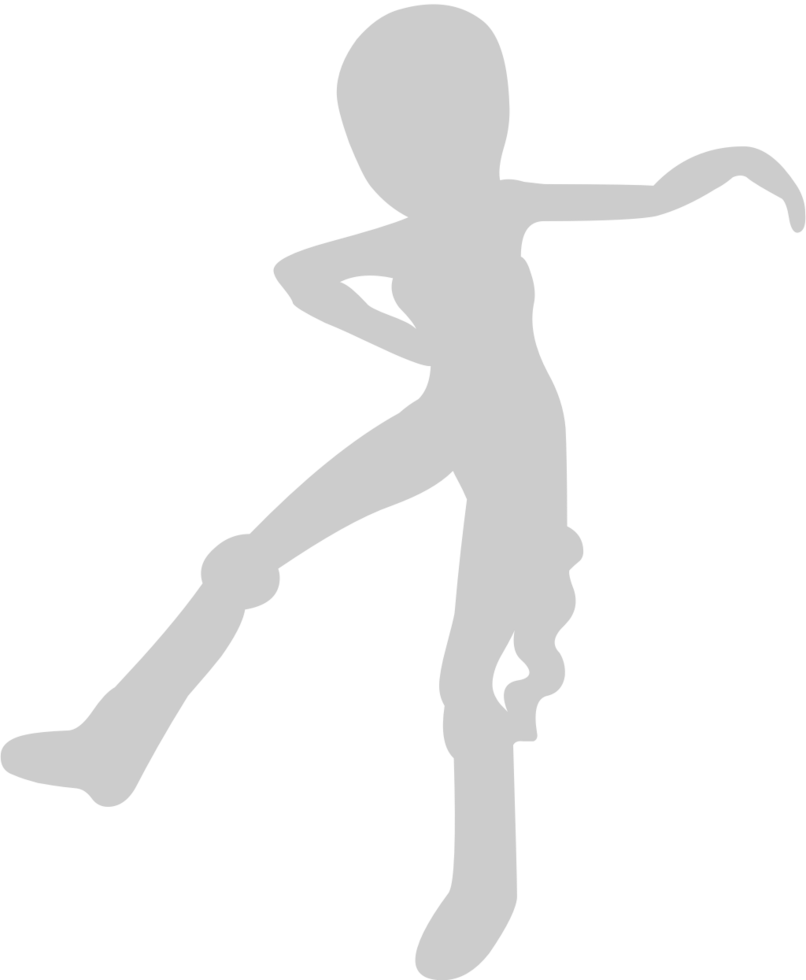 Cute dancing girl vector