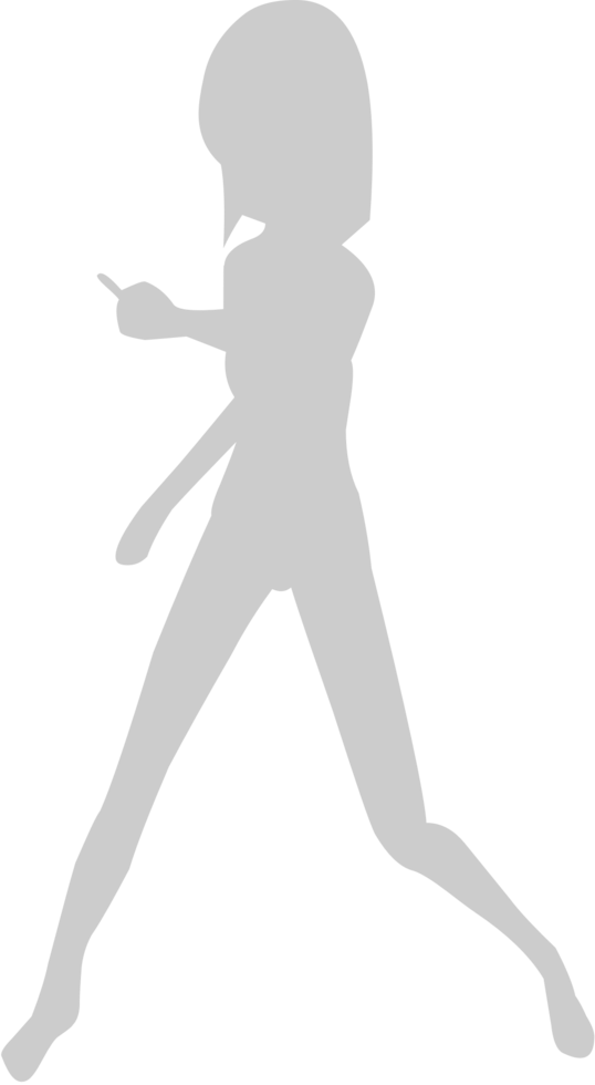 Cute dancing girl vector