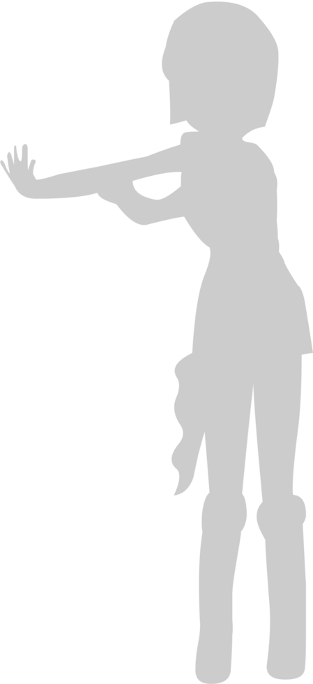 Cute dancing girl vector