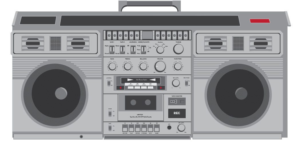 Boombox vector