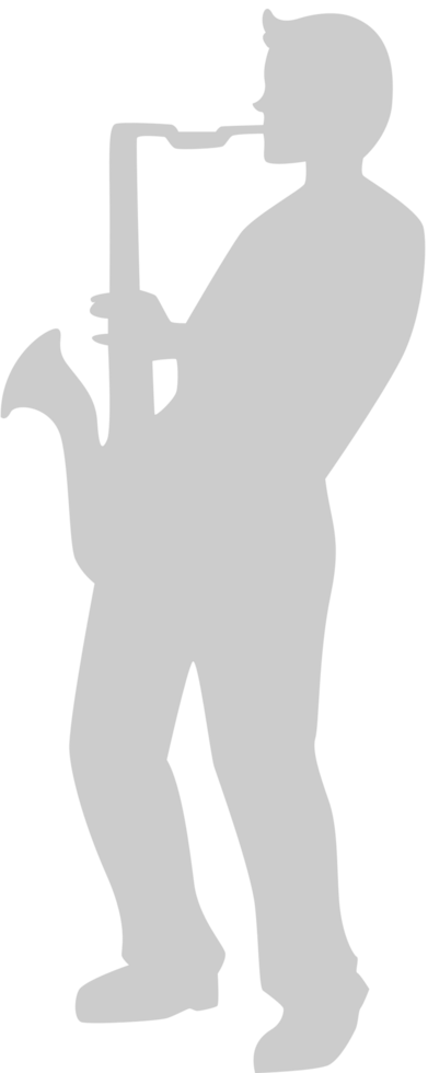 men playing saxophone vector