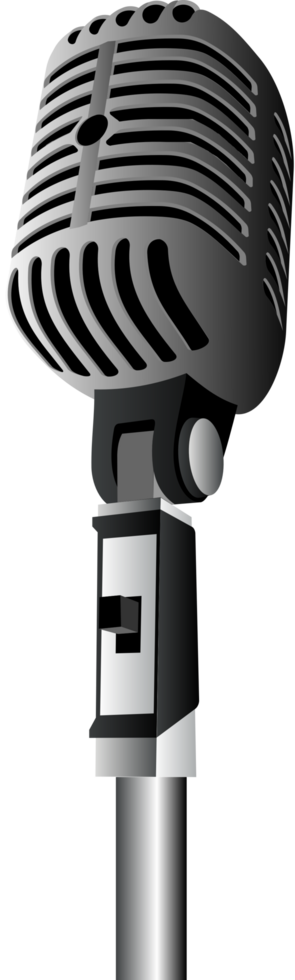 Retro mic vector