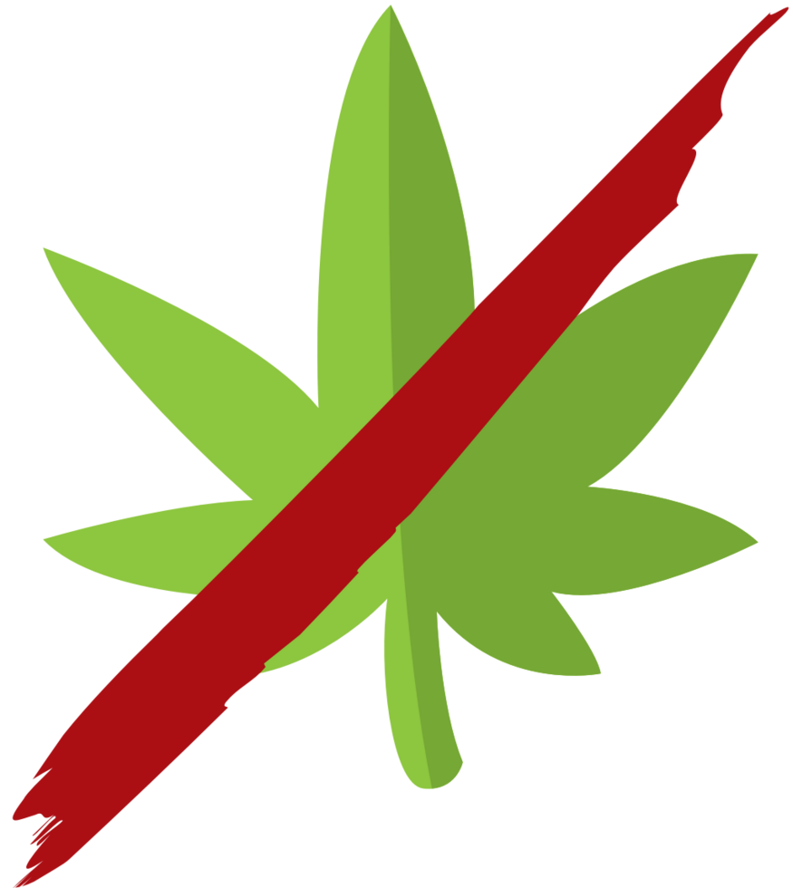 No marijuana vector