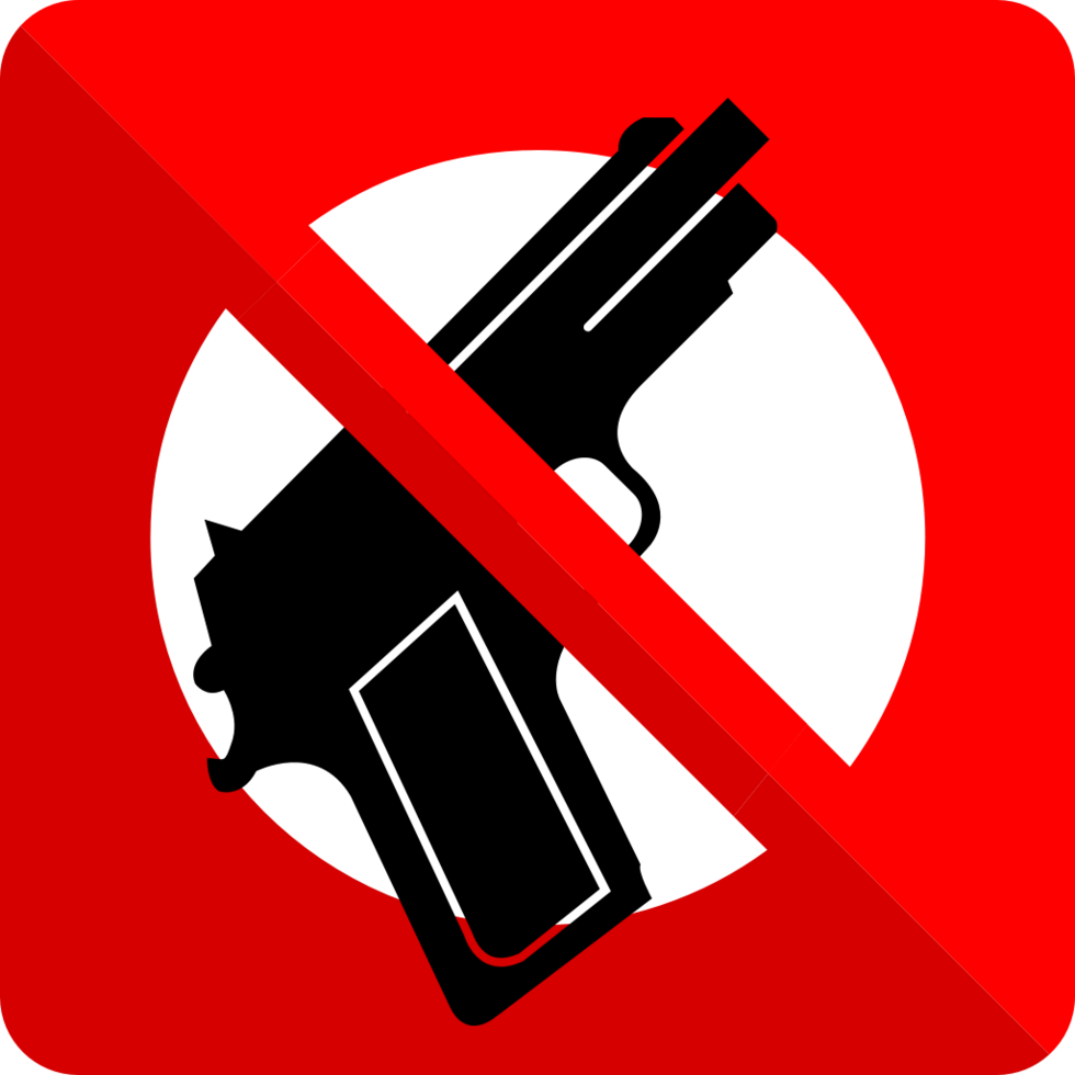 No handgun vector