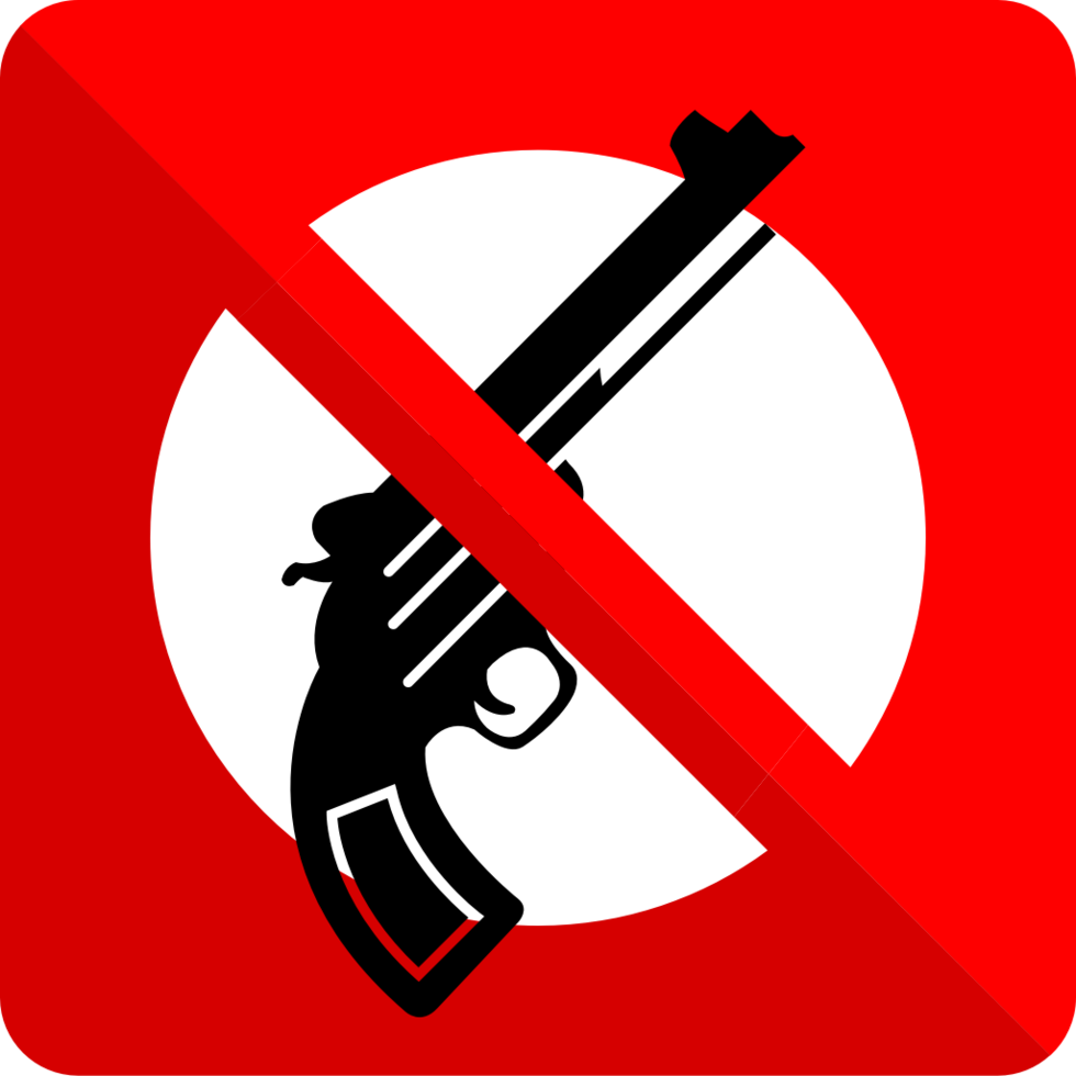 No handgun vector