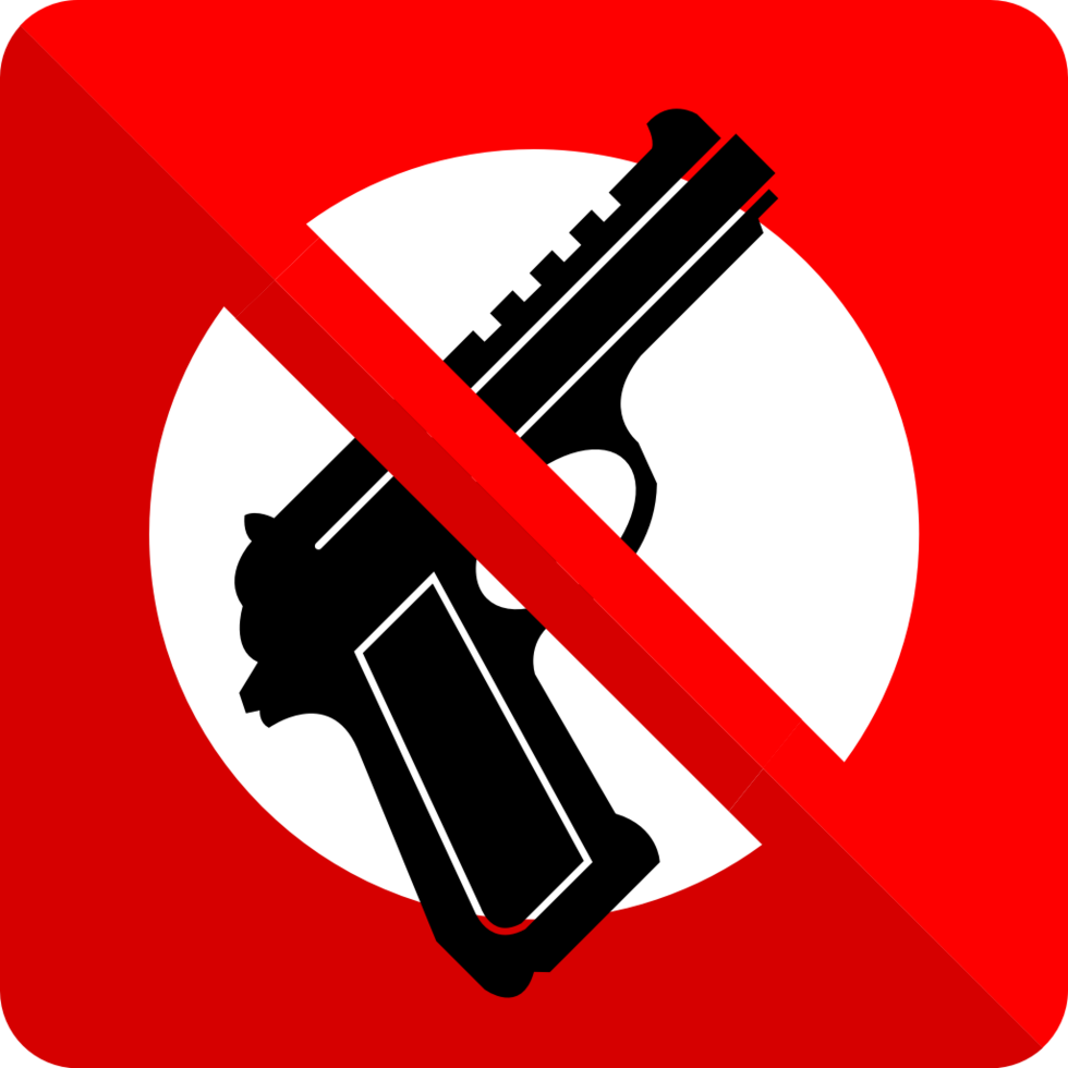 No handgun vector