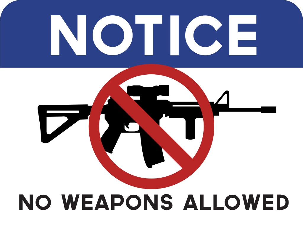 No armas de fuego rápido vector