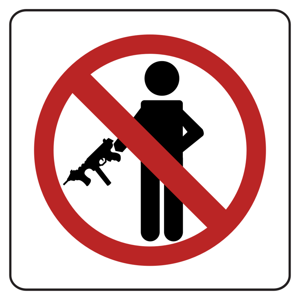 No firearms  vector