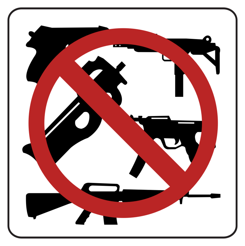 No firearms  vector