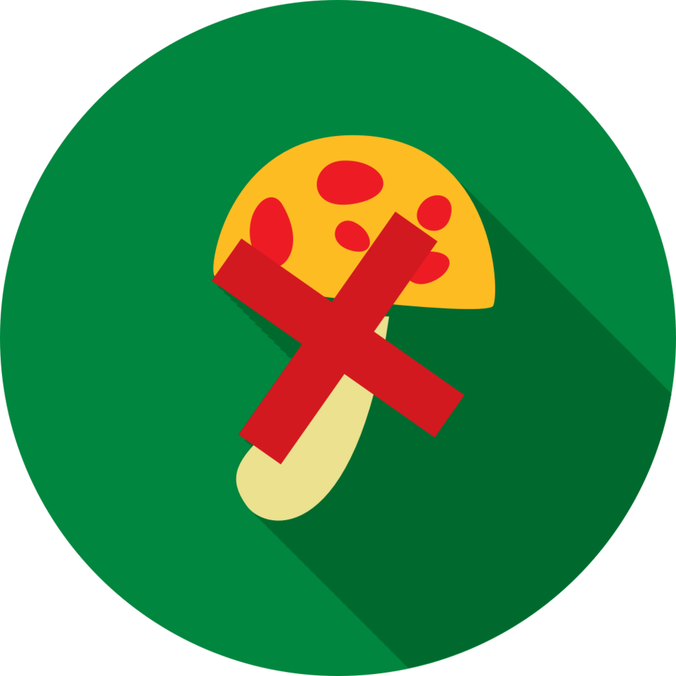 No drugs mushroom vector